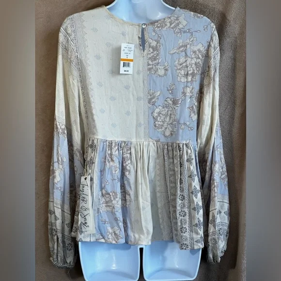 Taylor & Sage boho floral print blouse - Picture 3 of 5